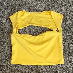 💛 Cute Yellow Women's Top